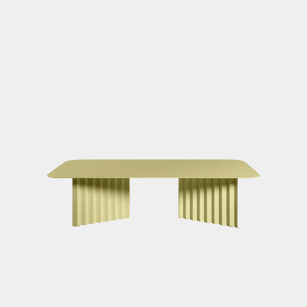 RS Barcelona Plec Table-Furniture-RS Barcelona-LARGE-STEEL-GREEN BEIGE-Game Room Shop