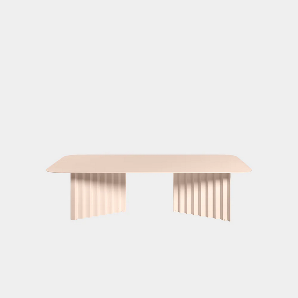 RS Barcelona Plec Table-Furniture-RS Barcelona-LARGE-STEEL-PEACH ROSE-Game Room Shop