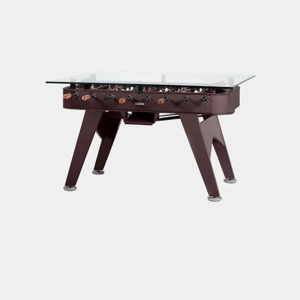RS Barcelona RS2 Dining Foosball Table-Foosball Table-RS Barcelona-Rectangular-Iron (Good for Indoor Use)-Grey Brown (MTO)-Game Room Shop