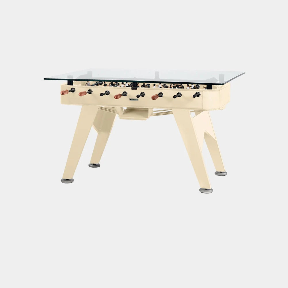 RS Barcelona RS2 Dining Foosball Table-Foosball Table-RS Barcelona-Rectangular-Iron (Good for Indoor Use)-Light Ivory (MTO)-Game Room Shop