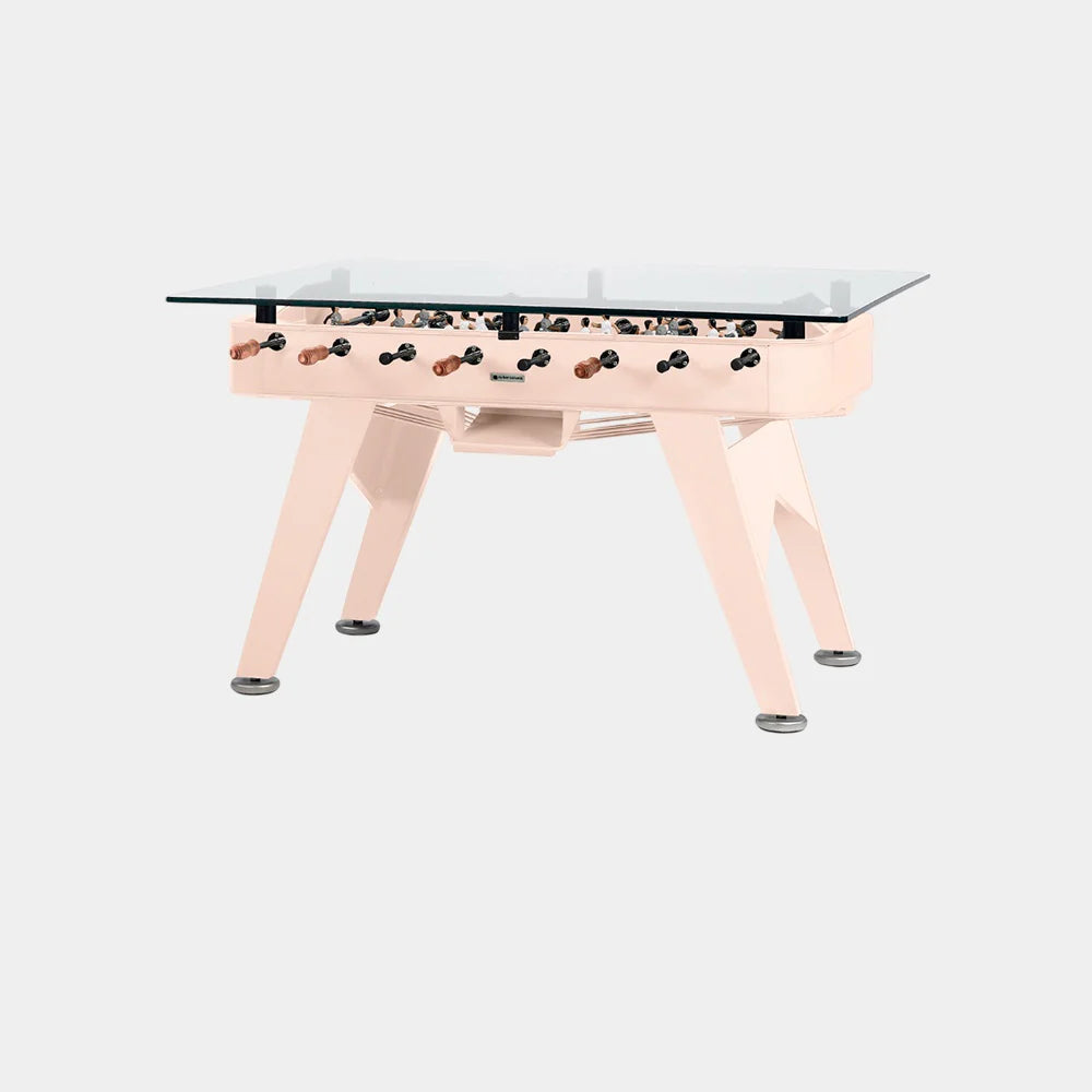 RS Barcelona RS2 Dining Foosball Table-Foosball Table-RS Barcelona-Rectangular-Iron (Good for Indoor Use)-Peach Rose (MTO)-Game Room Shop