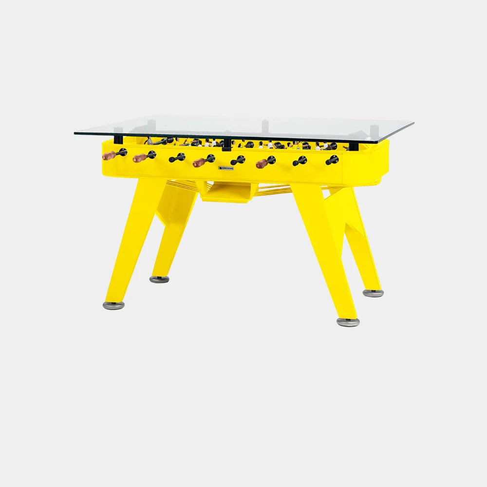 RS Barcelona RS2 Dining Foosball Table-Foosball Table-RS Barcelona-Rectangular-Iron (Good for Indoor Use)-Sulfur Yellow (MTO)-Game Room Shop