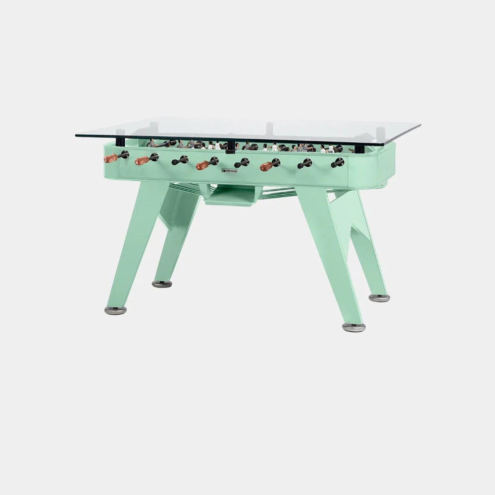 RS Barcelona RS2 Dining Foosball Table-Foosball Table-RS Barcelona-Rectangular-Iron (Good for Indoor Use)-Warm Sage (MTO)-Game Room Shop