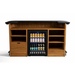 RAM Game Room Prohibition Series 84" Cocktail Bar-Bars & Cabinets-RAM Game Room-Matte Walnut / Black-No-Game Room Shop