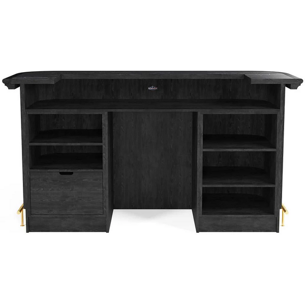 RAM Game Room Prohibition Series 84" Cocktail Bar-Bars & Cabinets-RAM Game Room-Matte Walnut / Black-No-Game Room Shop