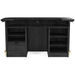 RAM Game Room Prohibition Series 84" Cocktail Bar-Bars & Cabinets-RAM Game Room-Matte Walnut / Black-No-Game Room Shop