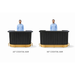RAM Game Room Prohibition Series 84" Cocktail Bar-Bars & Cabinets-RAM Game Room-Matte Walnut / Black-No-Game Room Shop
