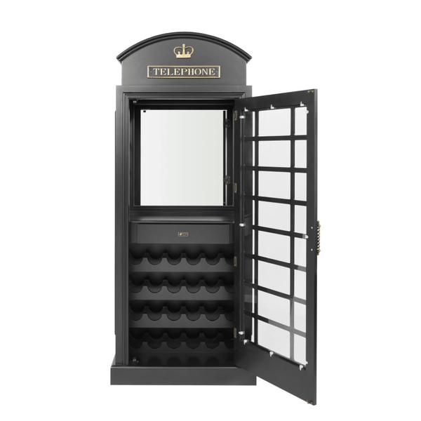 RAM Game Room English Phone Booth Bar Cabinet - Thumbnail 4