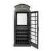 RAM Game Room Old English Telephone Booth Bar Cabinet in Black-Bars & Cabinets-RAM Game Room-Game Room Shop