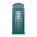 RAM Game Room Old English Telephone Booth Bar Cabinet in Green-Bars & Cabinets-RAM Game Room-Game Room Shop