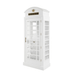 RAM Game Room Old English Telephone Booth Bar Cabinet in White-Bars & Cabinets-RAM Game Room-Game Room Shop