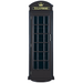 RAM Game Room Old English Telephone Booth Floor Cue Rack in Black-Pool Cue Racks & Holders-RAM Game Room-Game Room Shop