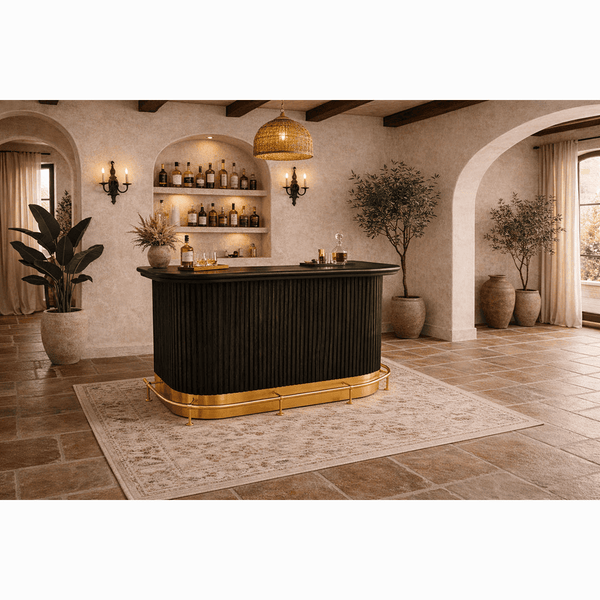 RAM Game Room Prohibition Series 60" Cocktail Bar-Bars & Cabinets-RAM Game Room-Black-No-Game Room Shop