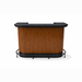 RAM Game Room Prohibition Series 60" Cocktail Bar-Bars & Cabinets-RAM Game Room-Walnut-Yes (Black)-Game Room Shop