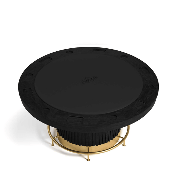 RAM Game Room Prohibition Series 60" Poker Table-Poker & Game Tables-Game Room Shop-Black-No-Game Room Shop