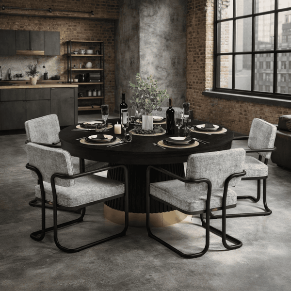 RAM Game Room Prohibition Series 60" Poker Table-Poker & Game Tables-Game Room Shop-Black-No-Game Room Shop