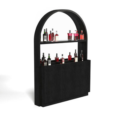 RAM Game Room Prohibition Series Back Bar-Bars & Cabinets-RAM Game Room-Black-Game Room Shop