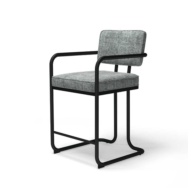 RAM Game Room Prohibition Series Barstool with Arms-Bar Stool-RAM Game Room-Gray-Game Room Shop
