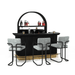 RAM Game Room Prohibition Series Barstool with Arms-Bar Stool-RAM Game Room-Green-Game Room Shop