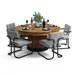 RAM Game Room Prohibition Series Dining Chair-Chairs-RAM Game Room-Green-Game Room Shop