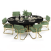 RAM Game Room Prohibition Series Dining Chair-Chairs-RAM Game Room-Green-Game Room Shop