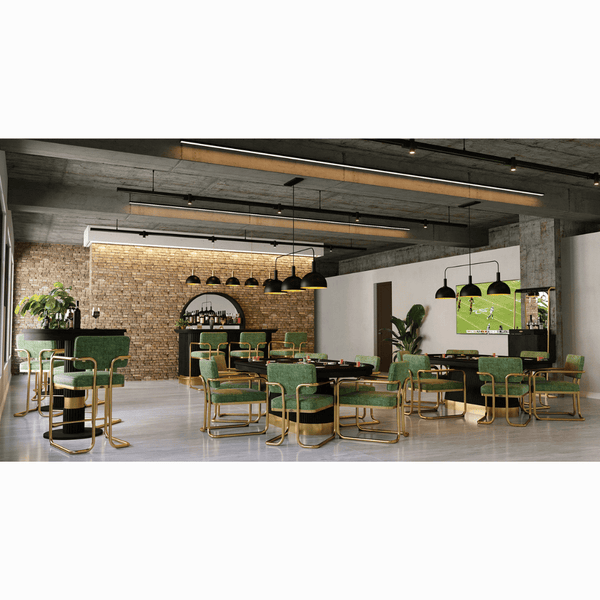 RAM Game Room Prohibition Series Dining Chair-Chairs-RAM Game Room-Green-Game Room Shop