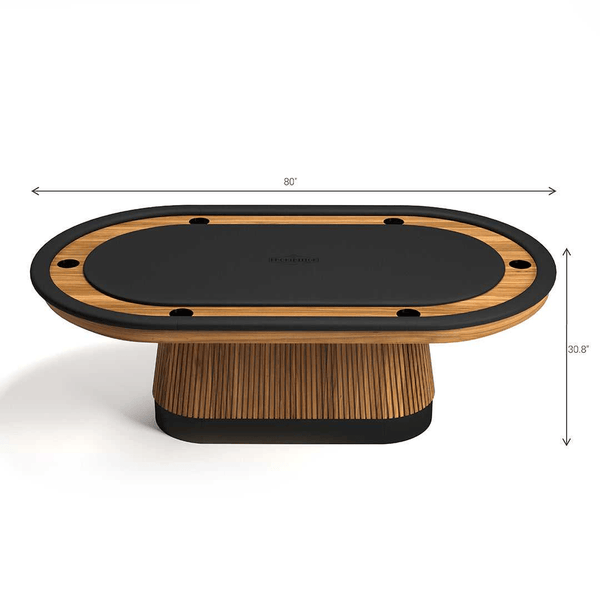 RAM Game Room Prohibition Series Texas Hold'Em Table-Poker & Game Tables-Game Room Shop-Black-No-Game Room Shop