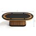 RAM Game Room Prohibition Series Texas Hold'Em Table-Poker & Game Tables-Game Room Shop-Black-No-Game Room Shop