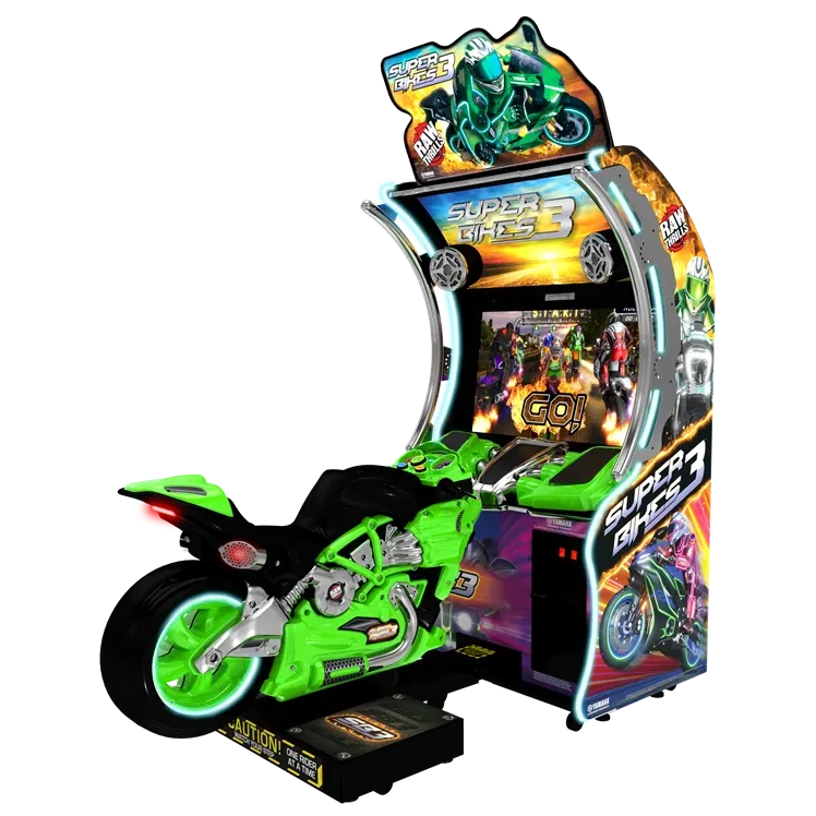 Raw Thrills Super Bikes 3-Arcade Games-Raw Thrills-Green-Game Room Shop
