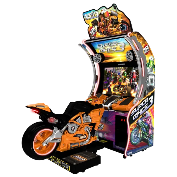 Raw Thrills Super Bikes 3-Arcade Games-Raw Thrills-Orange-Game Room Shop