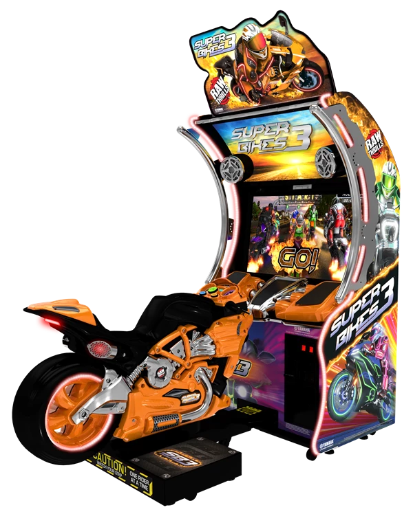 Raw Thrills Super Bikes 3-Arcade Games-Raw Thrills-Orange-Game Room Shop
