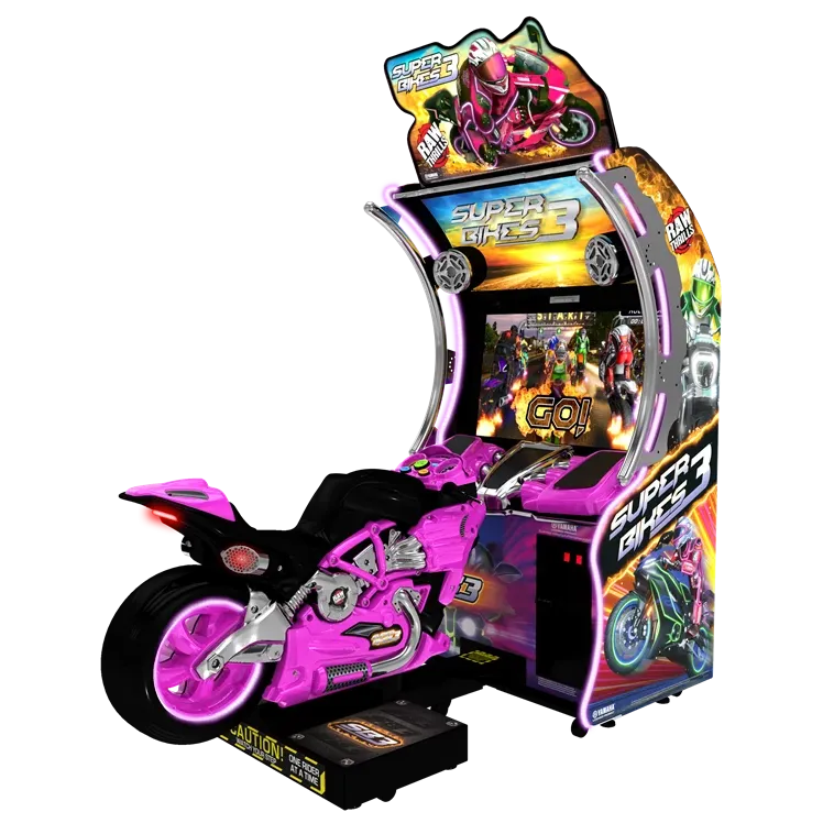 Raw Thrills Super Bikes 3-Arcade Games-Raw Thrills-Pink-Game Room Shop