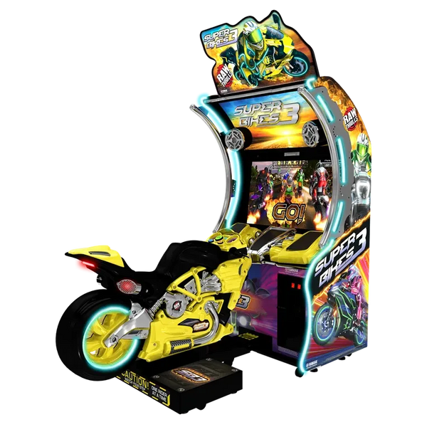 Raw Thrills Super Bikes 3-Arcade Games-Raw Thrills-Yellow-Game Room Shop
