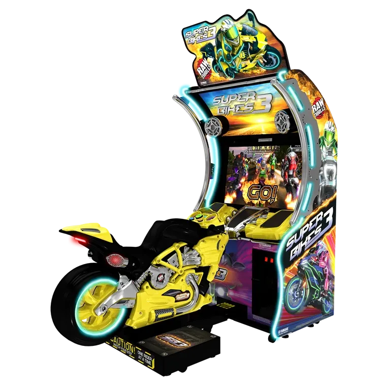 Raw Thrills Super Bikes 3-Arcade Games-Raw Thrills-Yellow-Game Room Shop