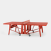 RS Barcelona Folding Monochrome Ping Pong Table-Table Tennis Table-RS Barcelona-Terracotta-Game Room Shop