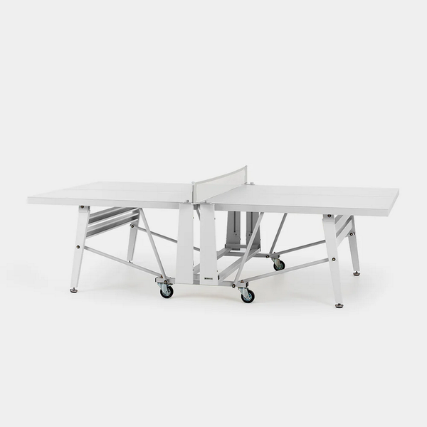 RS Barcelona Folding Monochrome Ping Pong Table-Table Tennis Table-RS Barcelona-White-Game Room Shop