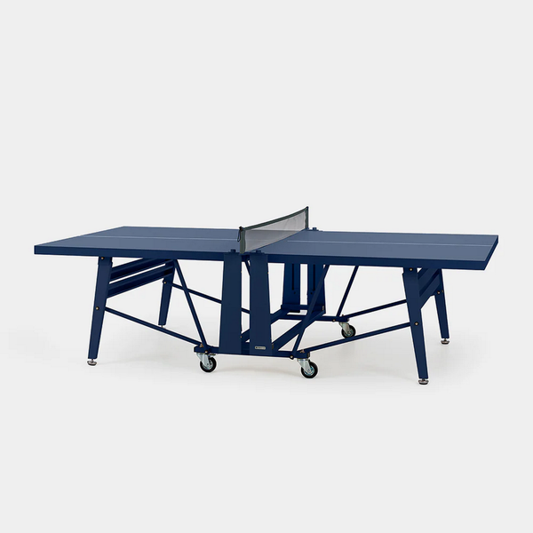 RS Barcelona Folding Monochrome Ping Pong Table-Table Tennis Table-RS Barcelona-Blue-Game Room Shop