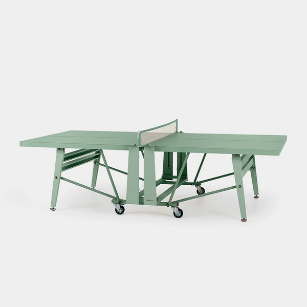 RS Barcelona Folding Monochrome Ping Pong Table-Table Tennis Table-RS Barcelona-Warm Sage-Game Room Shop