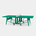 RS Barcelona Folding Monochrome Ping Pong Table-Table Tennis Table-RS Barcelona-Emerald Green-Game Room Shop