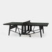 RS Barcelona Folding Monochrome Ping Pong Table-Table Tennis Table-RS Barcelona-Black-Game Room Shop