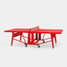 RS Barcelona Folding Monochrome Ping Pong Table-Table Tennis Table-RS Barcelona-Red-Game Room Shop