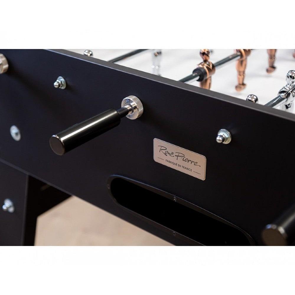 René Pierre Onyx Foosball Table in Black Matte Finish Game Room Shop