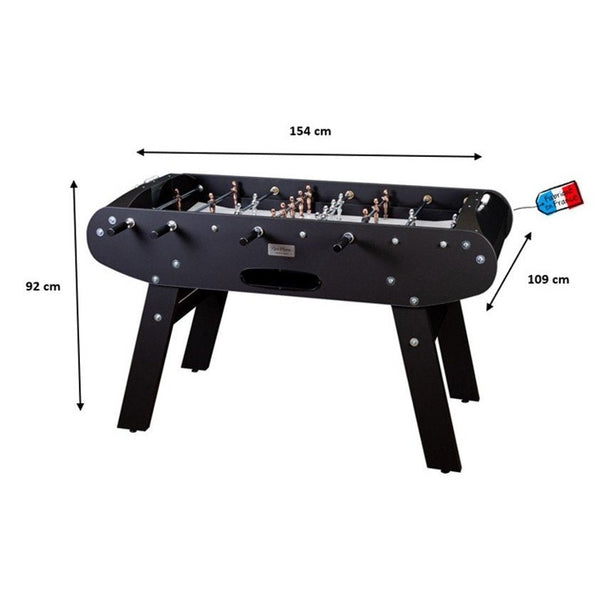 René Pierre Onyx Foosball Table in Black Matte Finish-Foosball Table-Berner Billiards-Game Room Shop