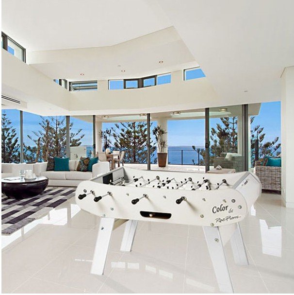 René Pierre Color Blanc Foosball Table in White-Foosball Table-Berner Billiards-Game Room Shop