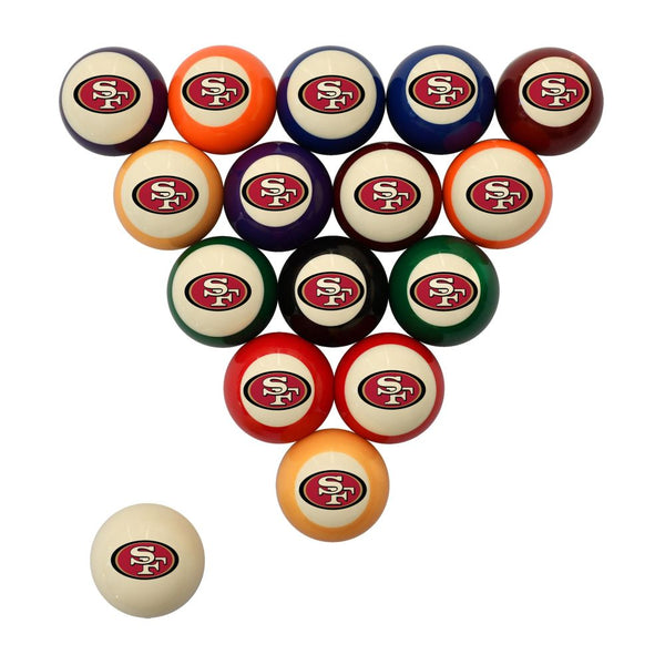 Imperial San Francisco 49ers Billiard Balls with Numbers-Billiard Balls-Imperial-Game Room Shop