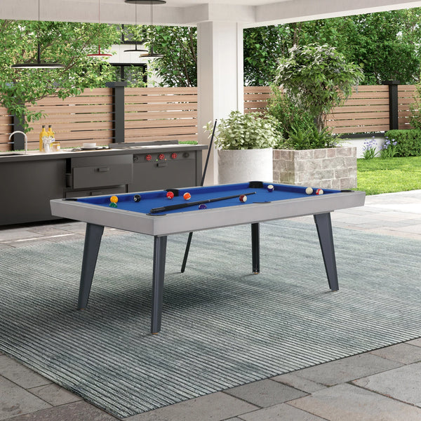 Playcraft Santorini 8' Outdoor Slate Pool Table-Billiard Tables-Playcraft-No Thank You-Game Room Shop