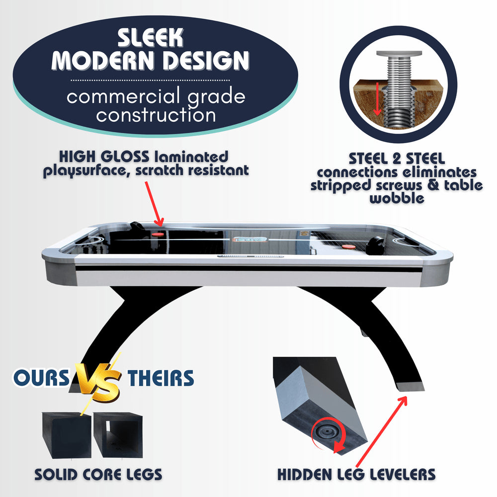 Slap Shot 7' Air Hockey Table-Air Hockey Tables-Freetime Fun-No Thank You-Game Room Shop