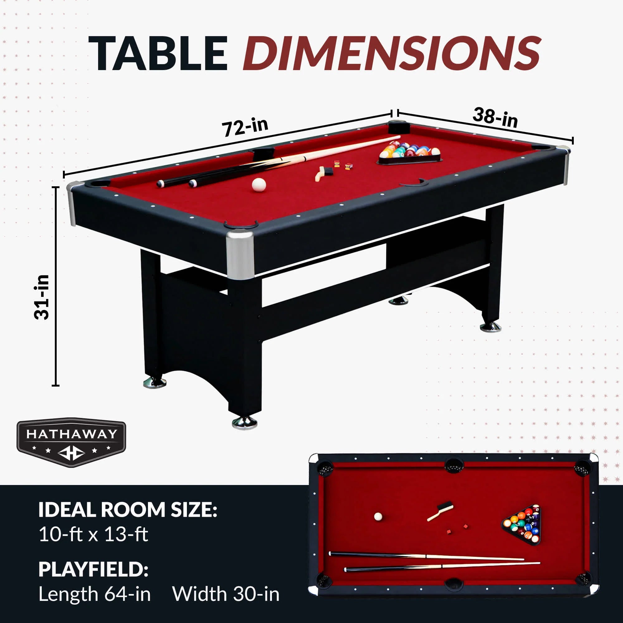 Spartan 6-ft Pool Table with Table Tennis Top-Multi-Game Tables-Hathaway Games-Game Room Shop