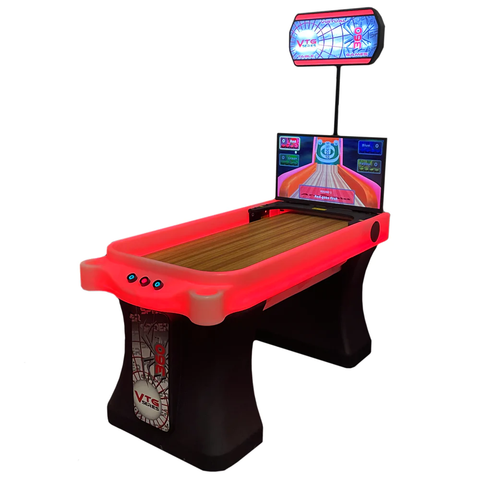 Image of Arachnid Spider 360 VTG Shuffleboard Bowling Home Arcade Game-Shuffleboards-Arachnid Spider 360-Without Marquee-Game Room Shop
