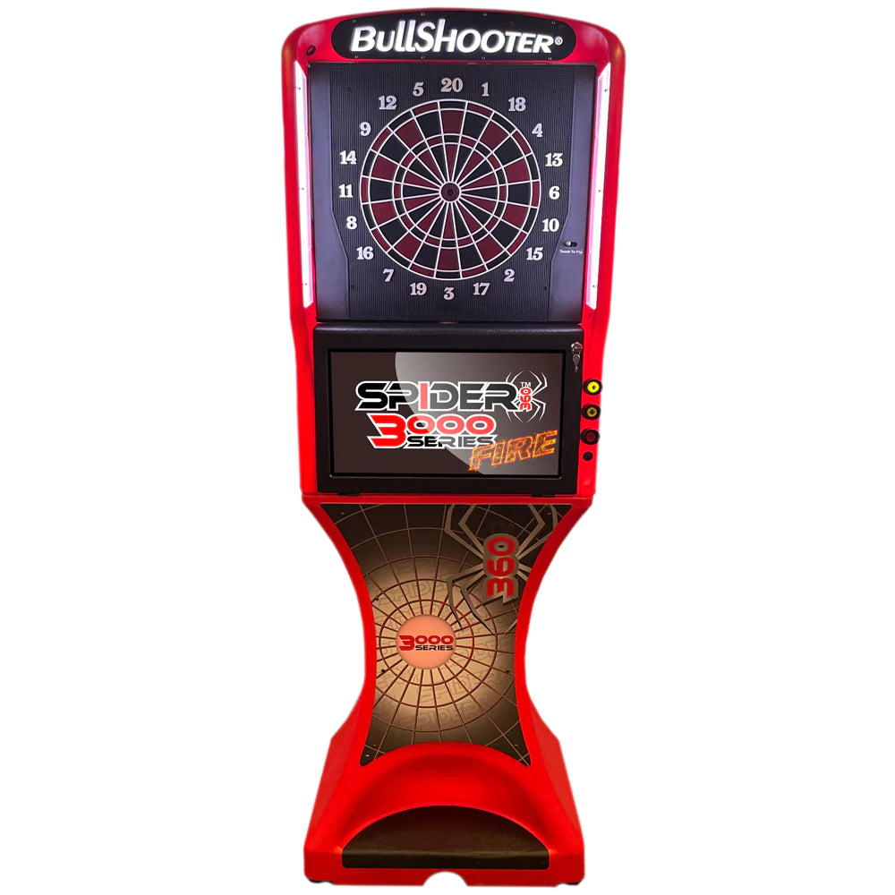 Spider 360 3000 Series Electronic Home Dartboard (Touch to Flip)-Dartboard-Arachnid Spider 360-FIRE-Game Room Shop